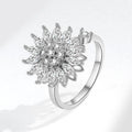 Adjustable Flower Spinner Ring