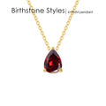 Teardrop Birthstone Necklace