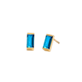 Rectangle Birthstone Earrings