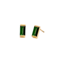 Rectangle Birthstone Earrings