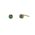 Birthstone Round Stud Earring