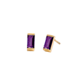 Rectangle Birthstone Earrings