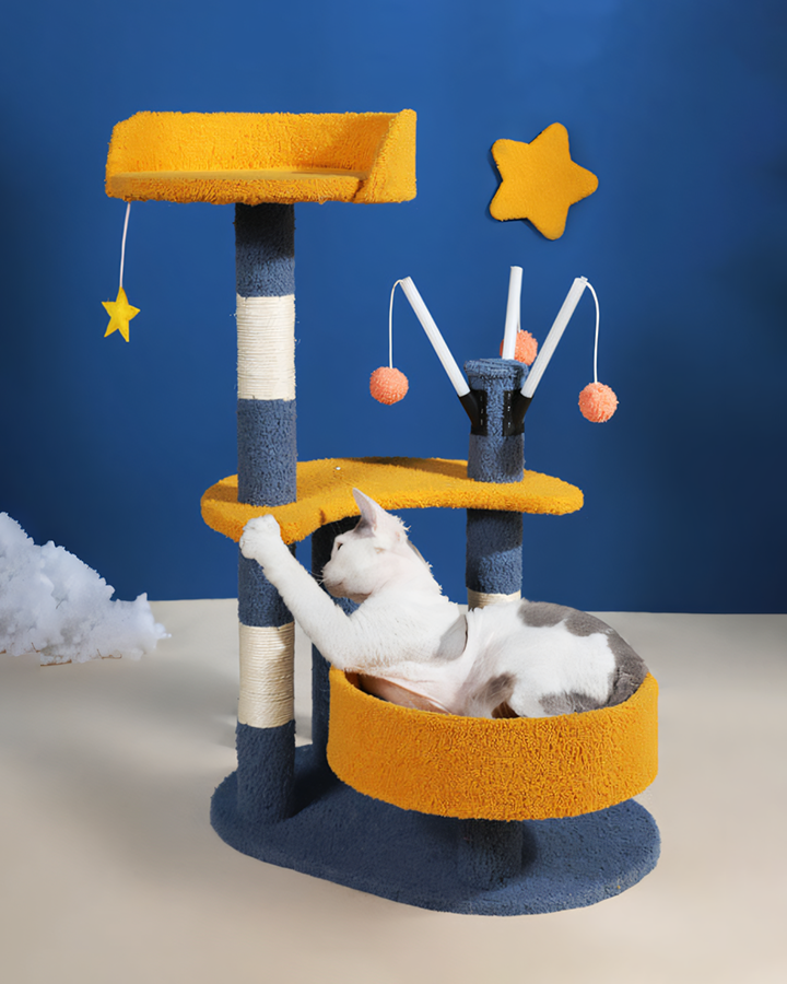 Star Cat Climber, Cat Tree, Boucle