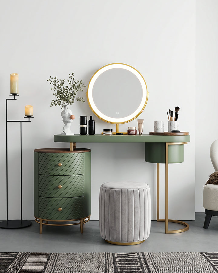 dressing table green Tandy With LED Mirror SUMMER RESTOCK Color:BLACK IVORY Kelsea Ballerini on 'Subject close glides