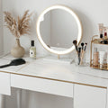 Vanity Dressing Table With LED Mirror, Clearance, Blcak