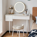 Vanity Dressing Table With LED Mirror, Clearance, Blcak