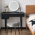 Vanity Dressing Table With LED Mirror, Clearance, Blcak