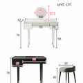 Vanity Dressing Table With LED Mirror, Clearance, Blcak