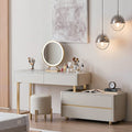 Elara Corner Dressing Table With LED Mirror 产品图 11
