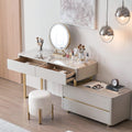 Elara Corner Dressing Table With LED Mirror 产品图 14