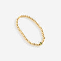 Gold Beaded Bubble Birthstone Bracelet