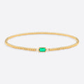 Gold Beaded Birthstone Bracelet