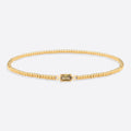 Gold Beaded Birthstone Bracelet
