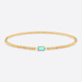 Gold Beaded Birthstone Bracelet