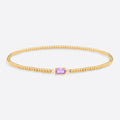 Gold Beaded Birthstone Bracelet