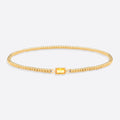 Gold Beaded Birthstone Bracelet