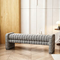Luna Upholstered Bench detail image