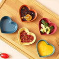 Heart-Shaped Condiment Bowls Set