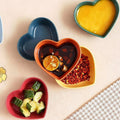 Heart-Shaped Condiment Bowls Set detail image