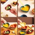 Heart-Shaped Condiment Bowls Set detail image