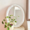 Polka Dot Framed Mirror