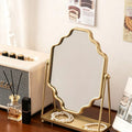 Scalloped Edge Vanity Mirror