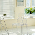 Luna Transparent Dining Chair detail image