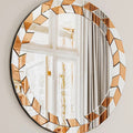 Caspian Round Decorative Mirror detail image