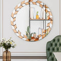 Caspian Round Decorative Mirror detail image