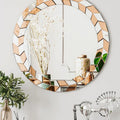 Caspian Round Decorative Mirror detail image