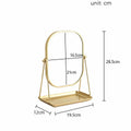 Luna Table Mirror with Tray detail image
