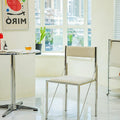Aqua Upholstered Dining Chair detail image