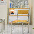 Aqua Upholstered Dining Chair detail image