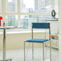 Aqua Upholstered Dining Chair detail image