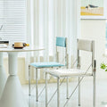 Aqua Upholstered Dining Chair detail image