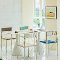 Aqua Upholstered Dining Chair detail image