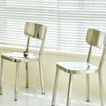 Luna Stainless Steel Dining Chair detail image