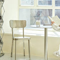 Luna Stainless Steel Dining Chair detail image