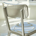 Luna Stainless Steel Dining Chair detail image