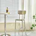 Stirling Stainless Steel Bar Stool detail image