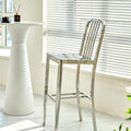Stirling Stainless Steel Bar Stool detail image