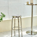 Stirling Stainless Steel Bar Stool detail image