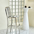 Stirling Stainless Steel Bar Stool detail image