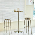 Stirling Stainless Steel Bar Stool detail image