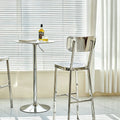 Stirling Stainless Steel Bar Stool detail image