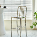 Stirling Stainless Steel Bar Stool detail image