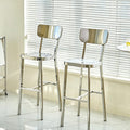 Stirling Stainless Steel Bar Stool detail image