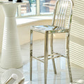 Stirling Stainless Steel Bar Stool detail image