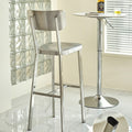 Stirling Stainless Steel Bar Stool detail image