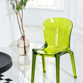 Amber Transparent Dining Chair detail image